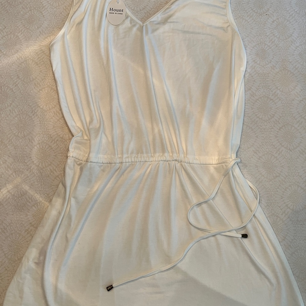 Hount White Sleeveless Sundress